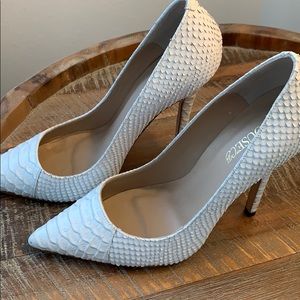 House of CB heels. White. High